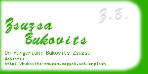 zsuzsa bukovits business card